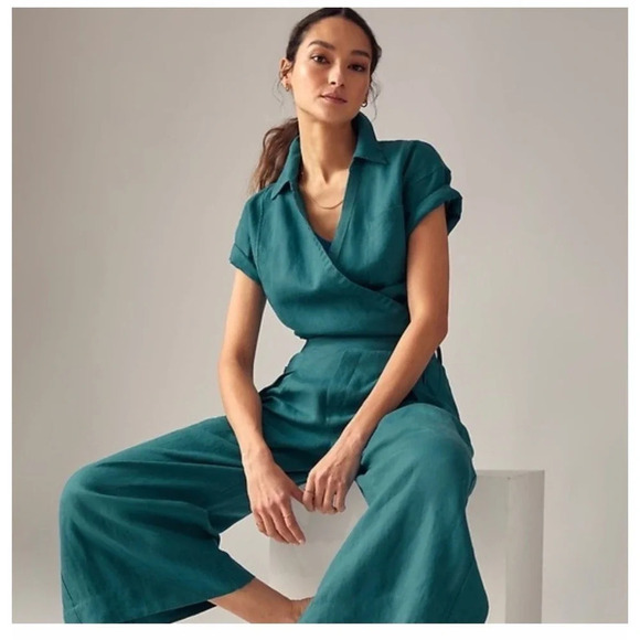 Athleta Playa Linen Crop Top - Picture 1 of 8